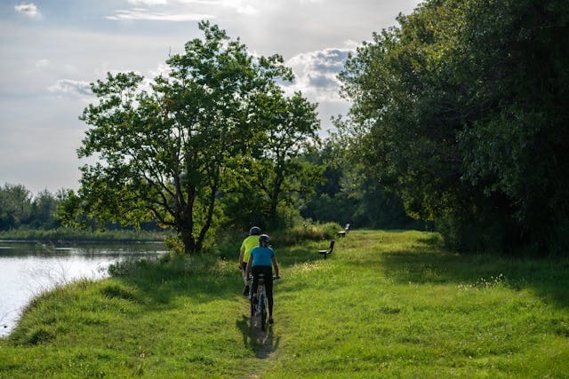How to apply the front brake to avoid falling?