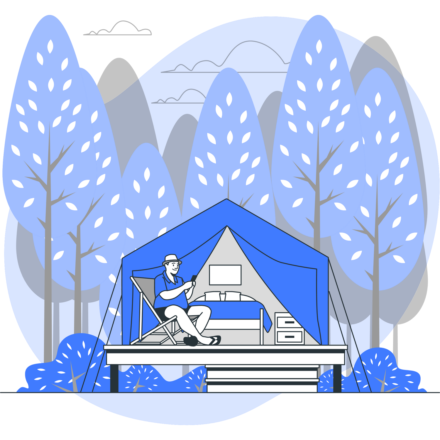 Camping in the wilderness? Let's pitch a tent together!