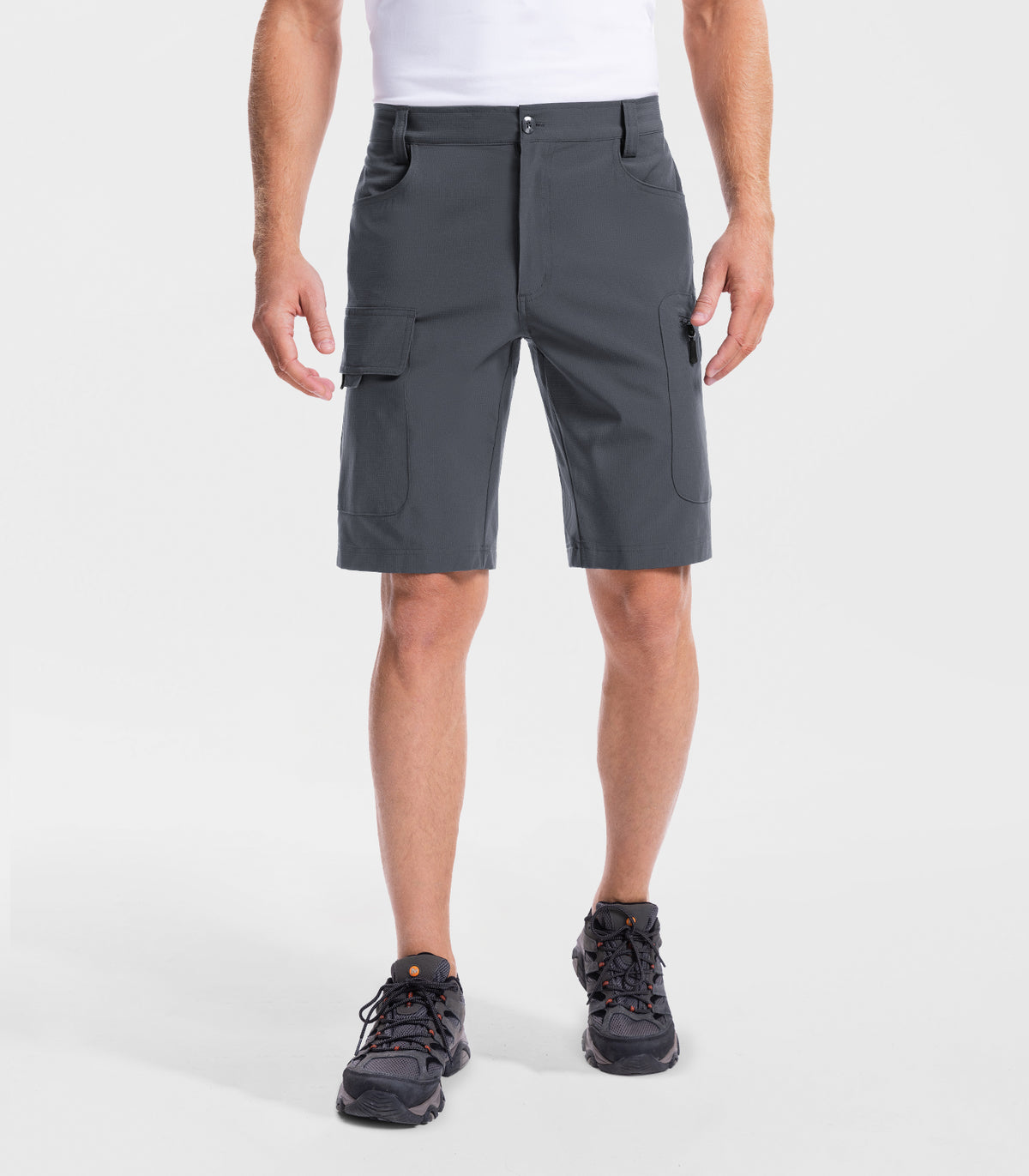Men's Hiking Cargo Shorts #Color_dark grey