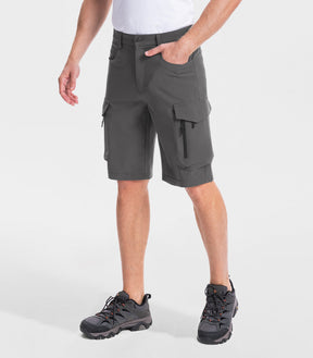 Men's Hiking Cargo Shorts with 7 Pockets Quick Dry Casual - TrailPioneer M025
