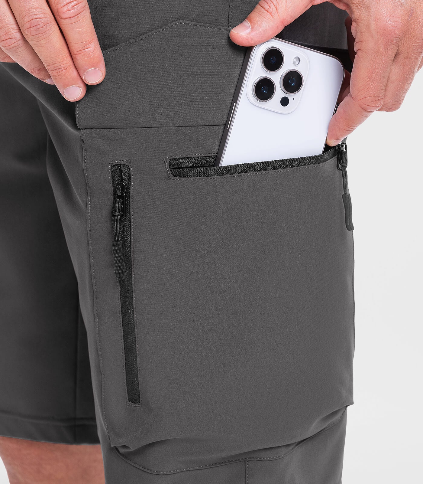 Men's Hiking Cargo Shorts with 7 Pockets Quick Dry Casual - TrailPioneer M025
