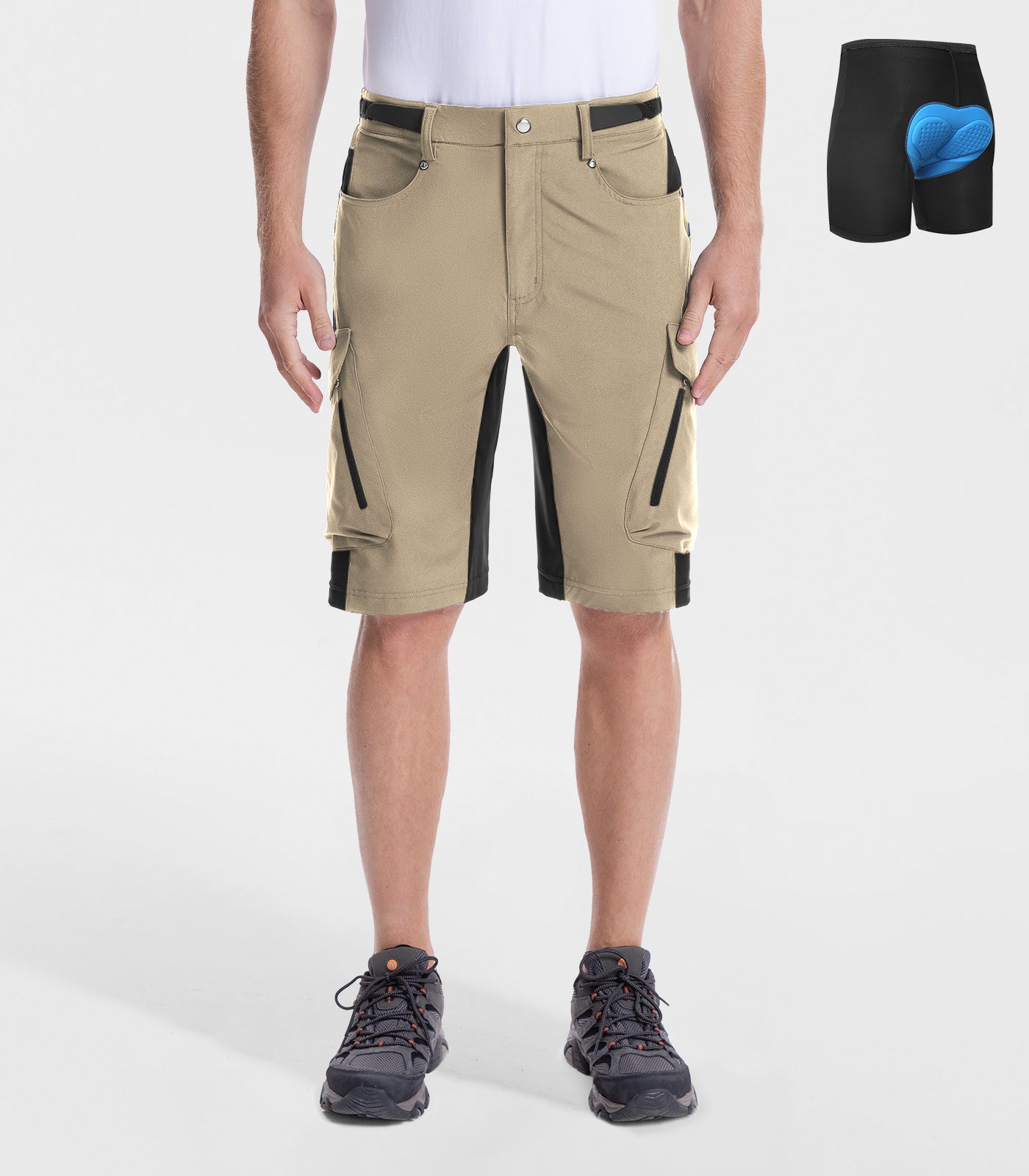 Herren Mountainbike-Shorts Baggy Schnell trocknend Leicht - CycleAir M006