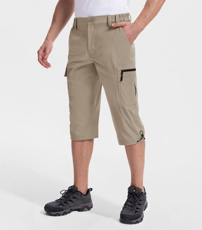 Bermuda cargo 3/4 pour hommes - Capris d'extérieur TrailPioneer M031