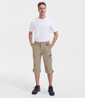 Bermuda cargo 3/4 pour hommes - Capris d'extérieur TrailPioneer M031