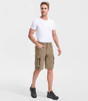 Men's Hiking Cargo Shorts with 7 Pockets Quick Dry Casual - TrailPioneer M025