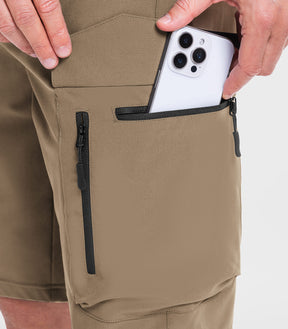 Men's Hiking Cargo Shorts with 7 Pockets Quick Dry Casual - TrailPioneer M025