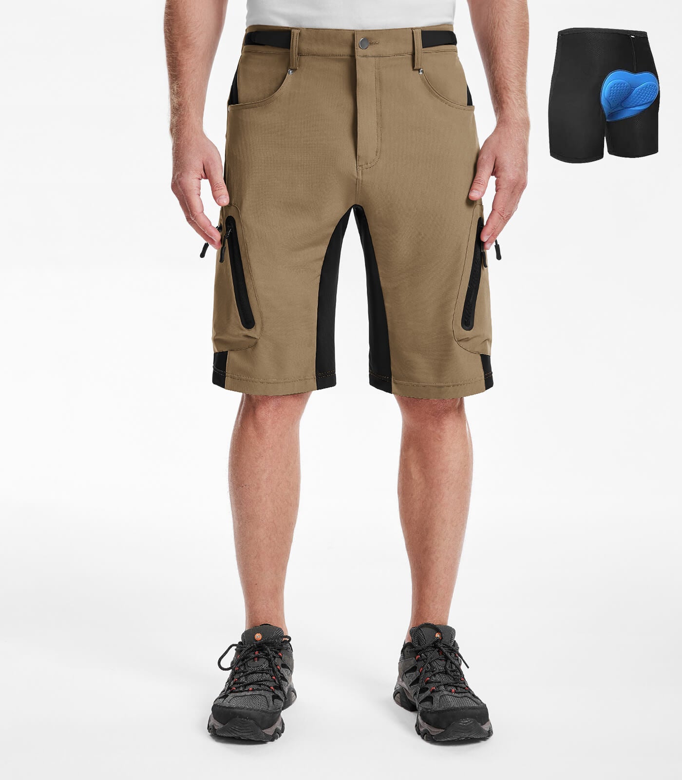 Shorts rembourrés pour vélo de montagne pour hommes - CycleAir M001