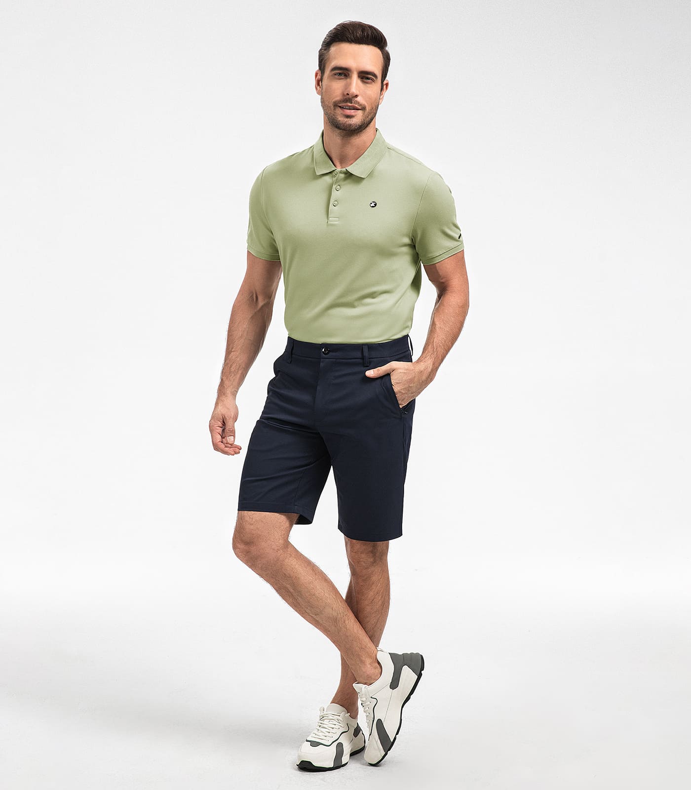 Men's Polo Shirts Short Sleeve Golf Hiking Work Polo Casual T Shirt