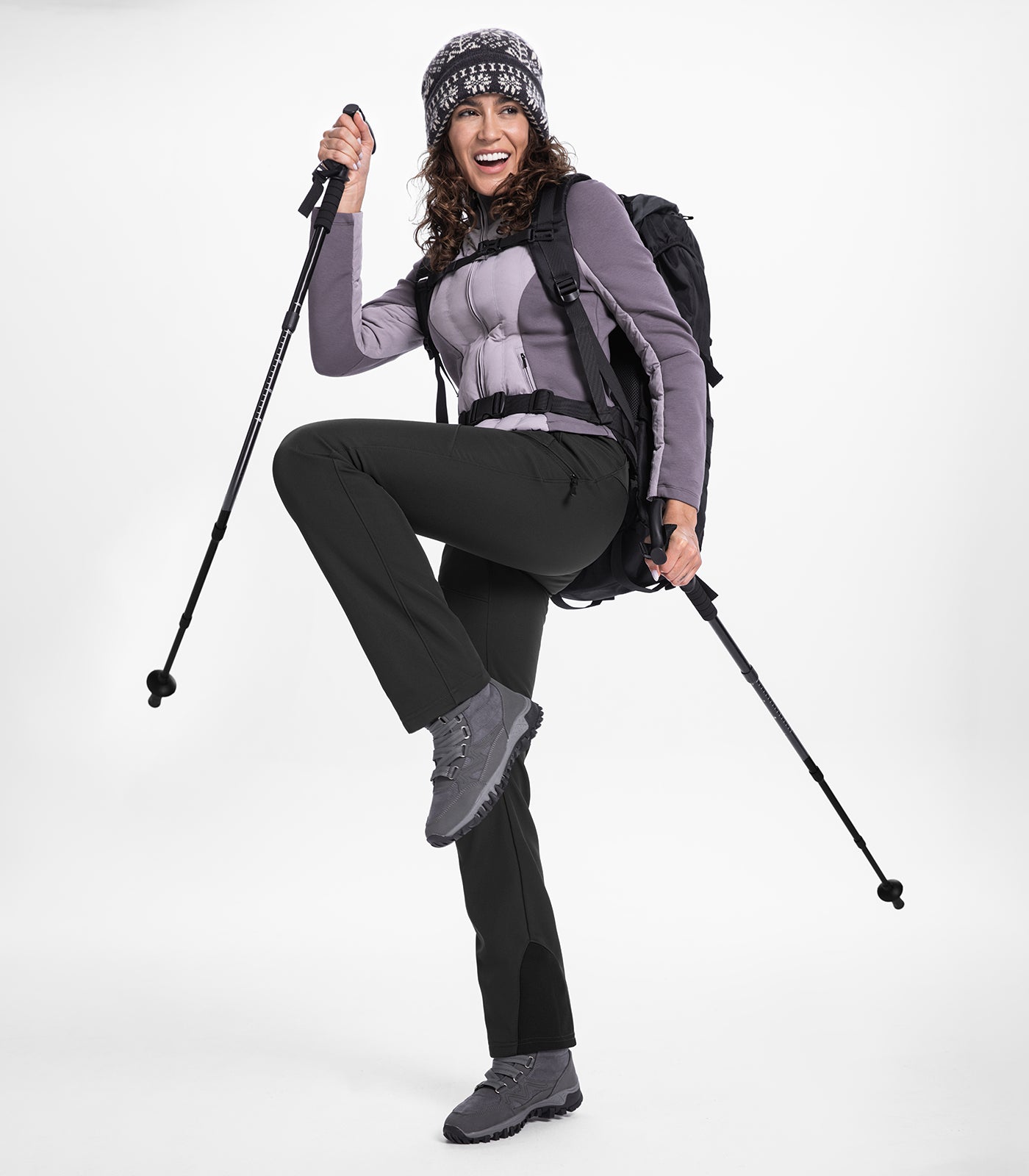 Pantalon de ski d'hiver pour femmes doublé en polaire - SnowVenture W053