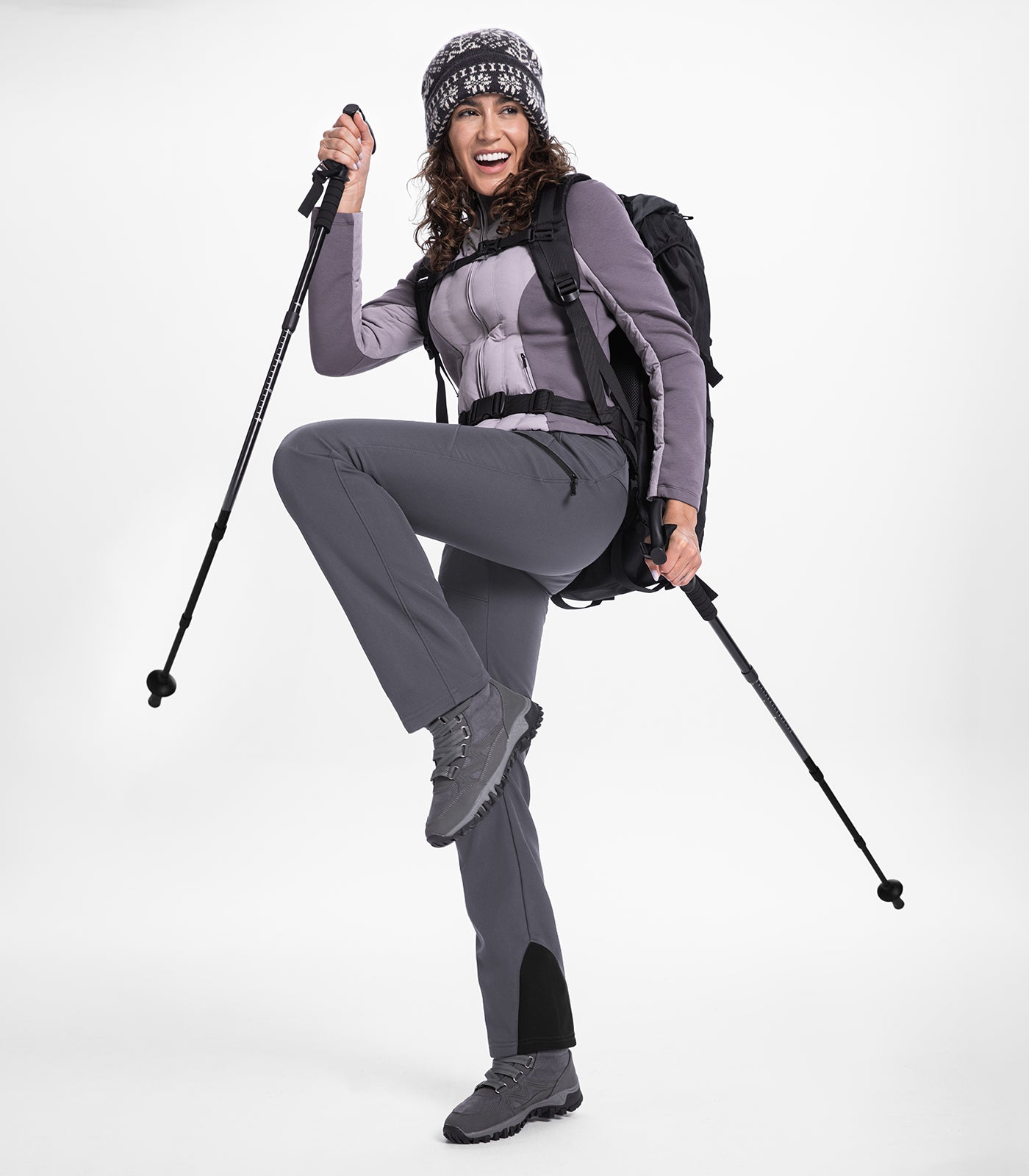 Pantalon de ski d'hiver pour femmes doublé en polaire - SnowVenture W053
