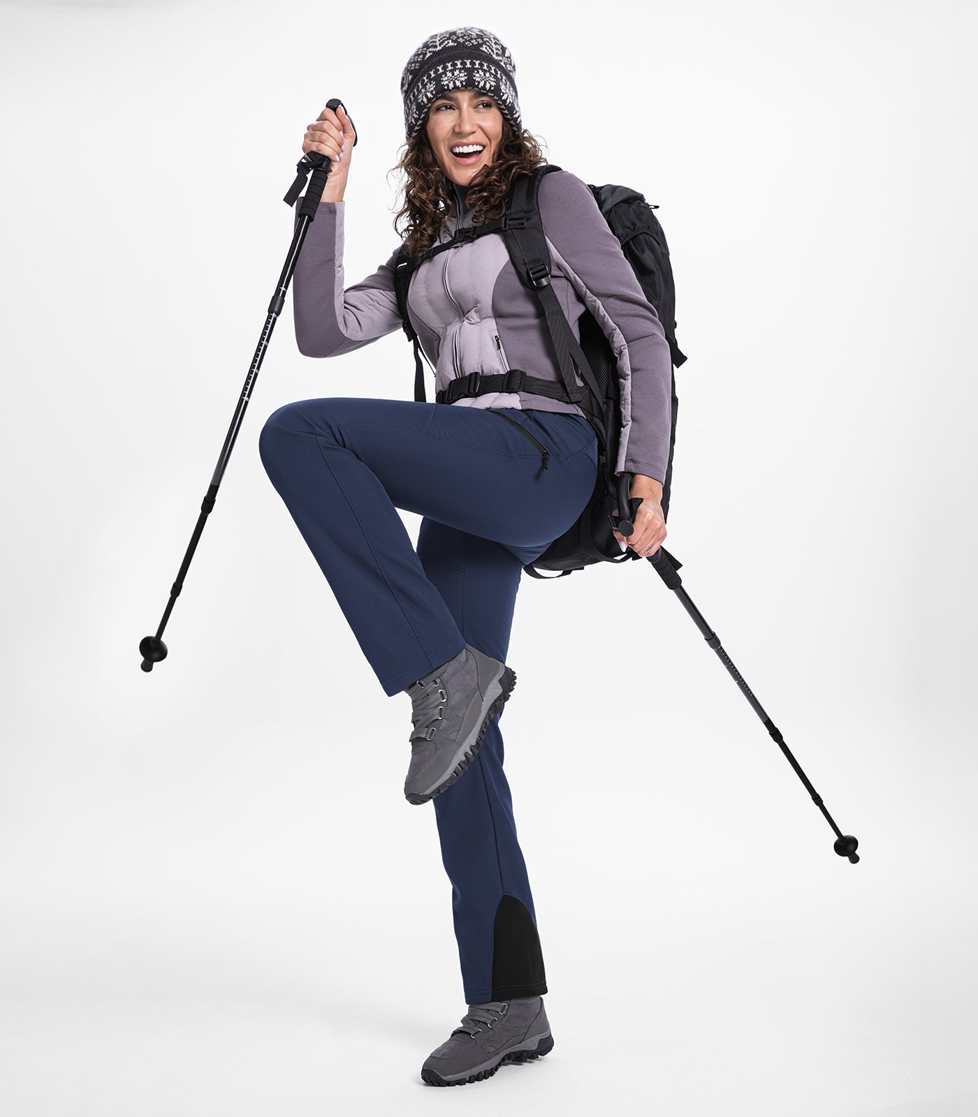 Pantalon de ski d'hiver pour femmes doublé en polaire - SnowVenture W053