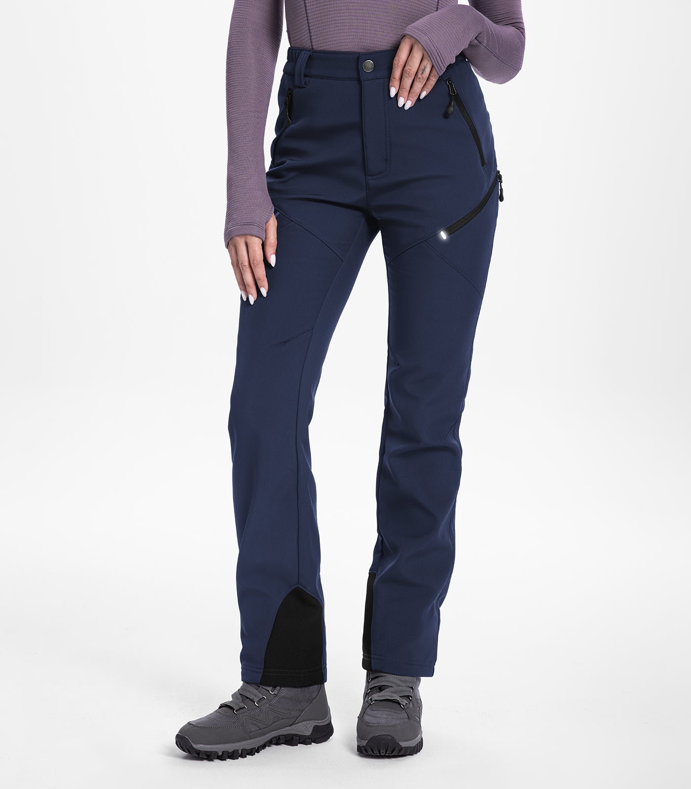 Pantalon de ski d'hiver pour femmes doublé en polaire - SnowVenture W053
