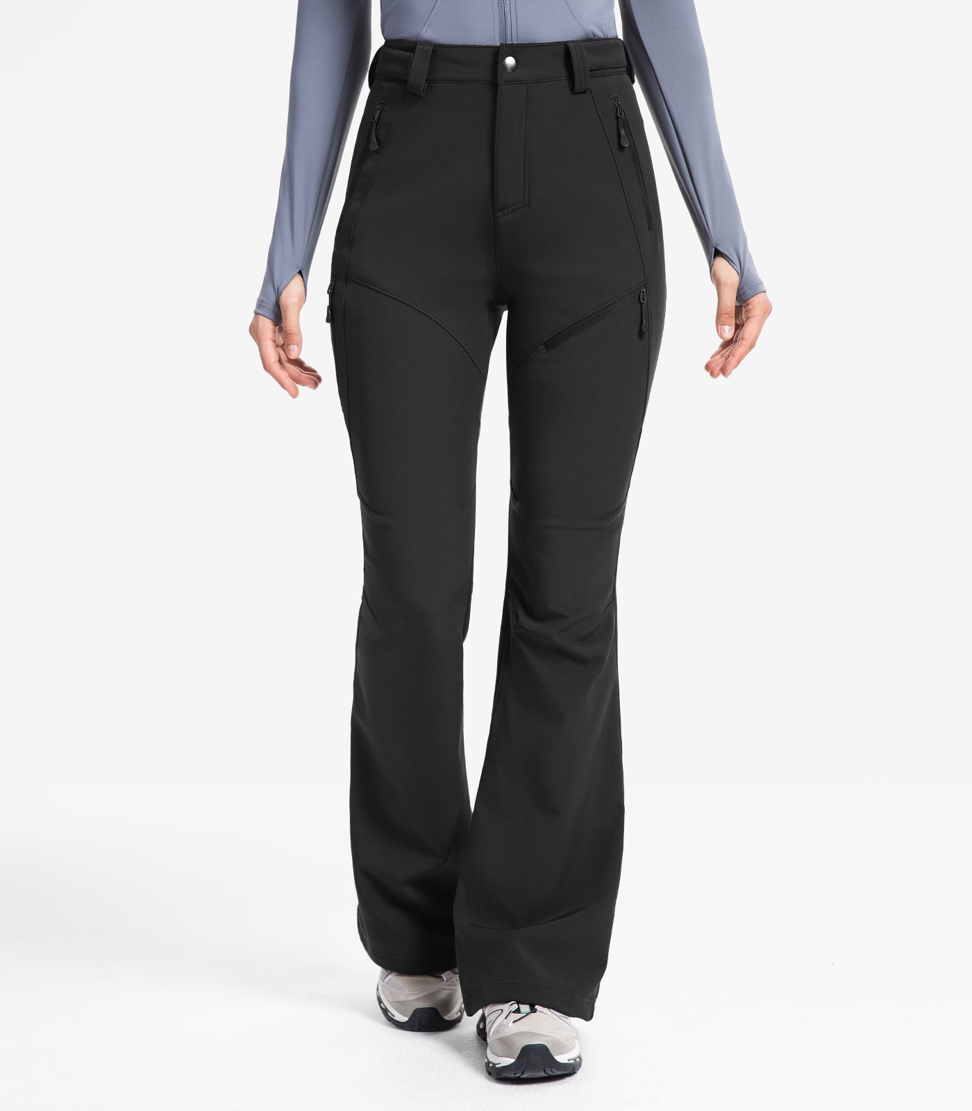 Pantaloni da sci da donna foderati in pile - SnowVenture W051