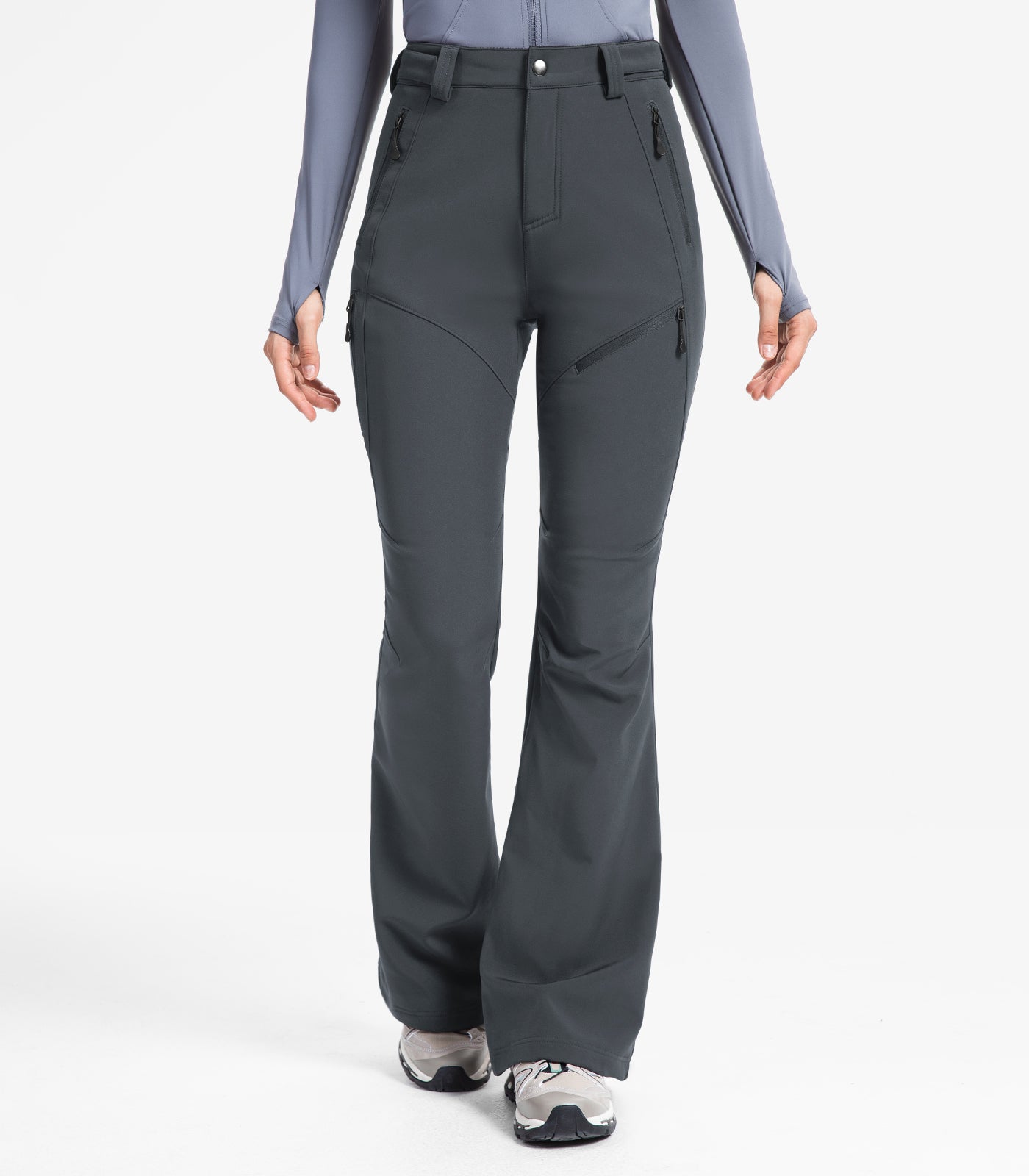 Pantaloni da sci da donna foderati in pile - SnowVenture W051