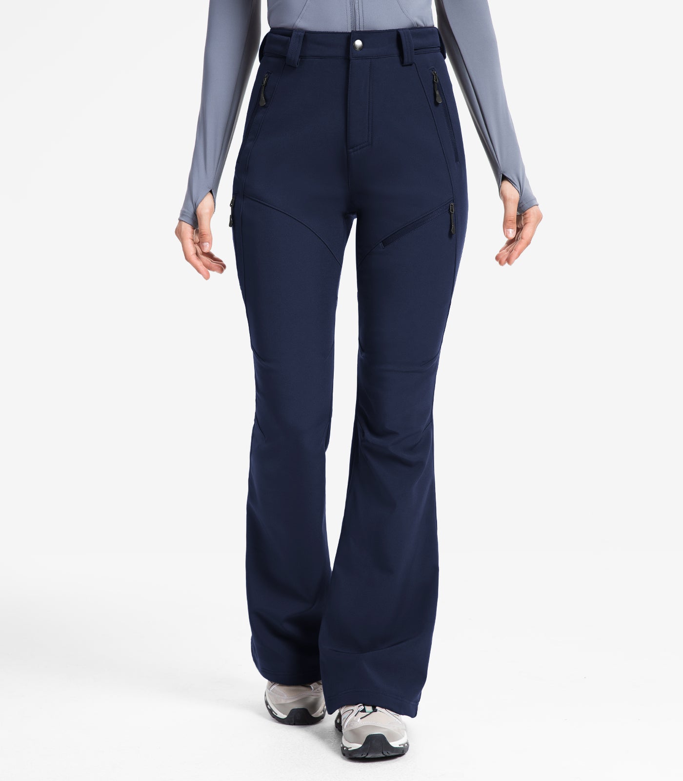 Pantaloni da sci da donna foderati in pile - SnowVenture W051