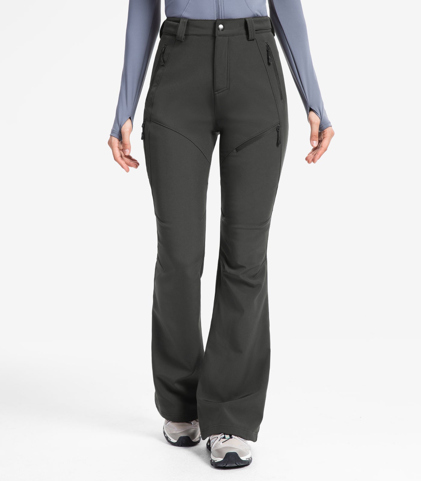 Pantaloni da sci da donna foderati in pile - SnowVenture W051