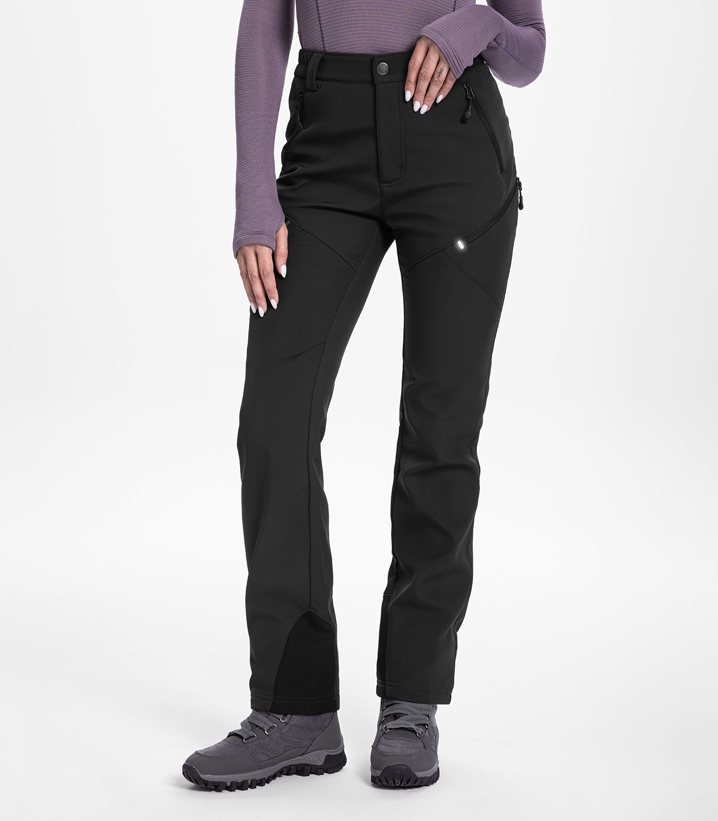 Pantalon de ski d'hiver pour femmes doublé en polaire - SnowVenture W053