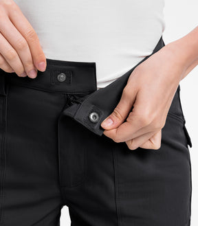 Pantalones Capri Cargo para Mujer de Cintura Alta Impermeables para Senderismo - HikerFlex W012