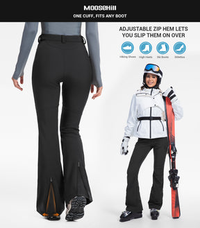Pantaloni da sci da donna foderati in pile - SnowVenture W051