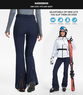Pantaloni da sci da donna foderati in pile - SnowVenture W051