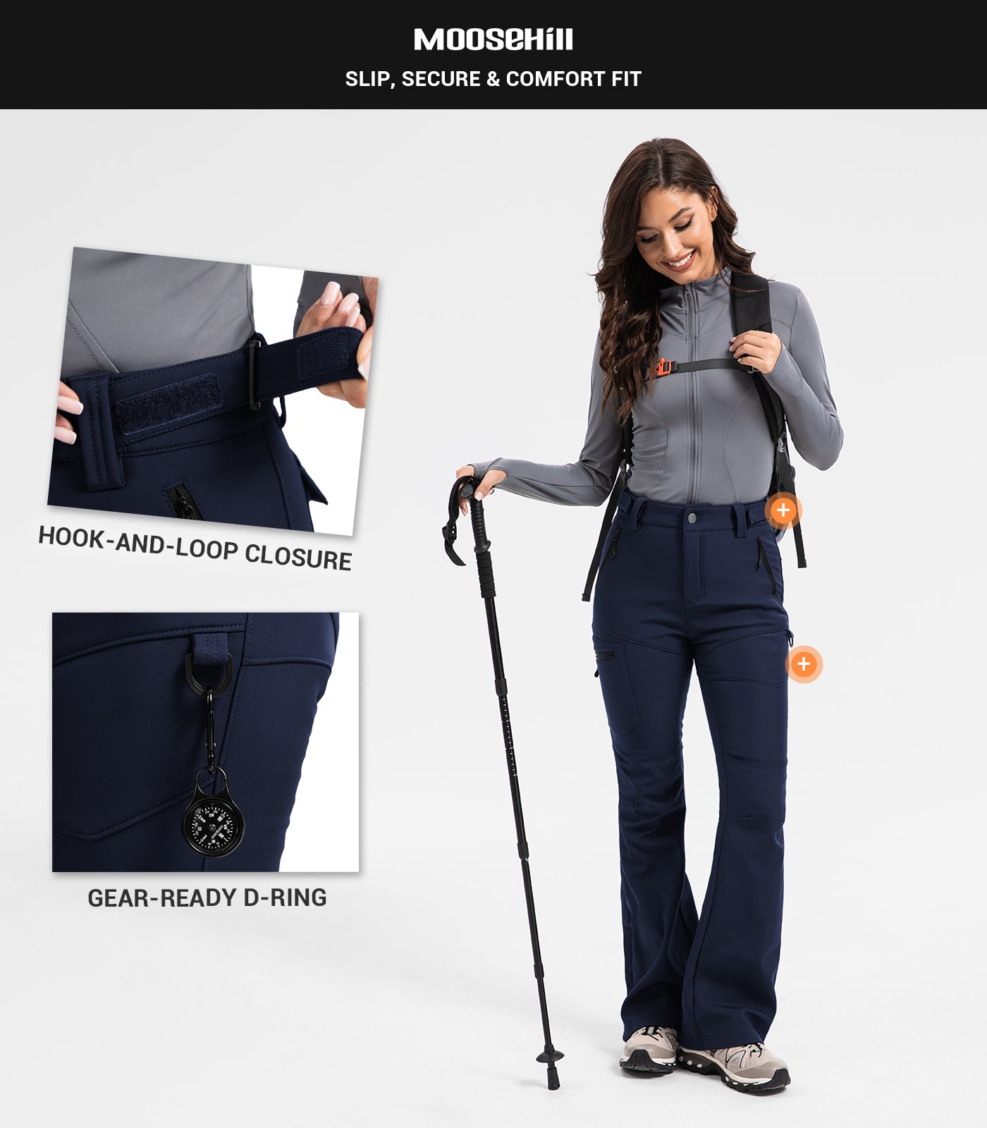 Damen Schneeski-Fleece-gefütterte Hose - SnowVenture W050