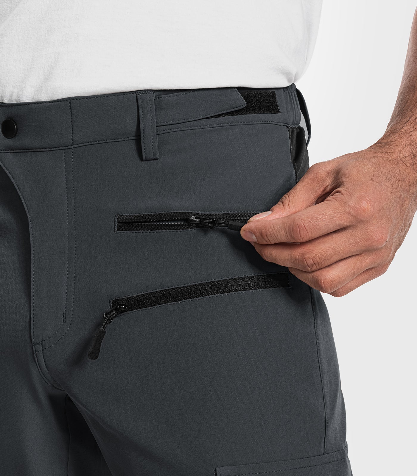 Shorts cargo de randonnée pour hommes à séchage rapide et légers - TrailPioneer M008