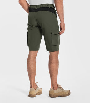 Shorts cargo de randonnée pour hommes à séchage rapide et légers - TrailPioneer M008