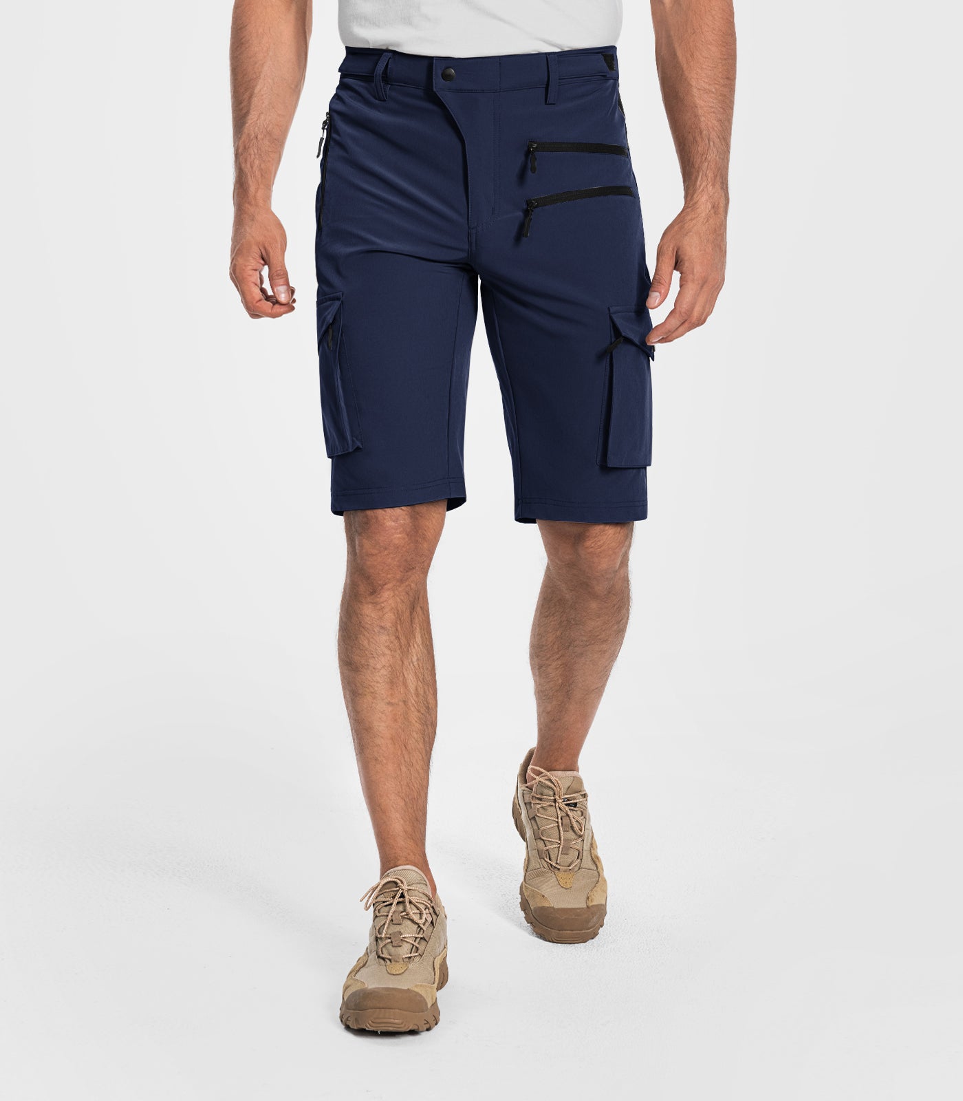 Shorts cargo de randonnée pour hommes à séchage rapide et légers - TrailPioneer M008