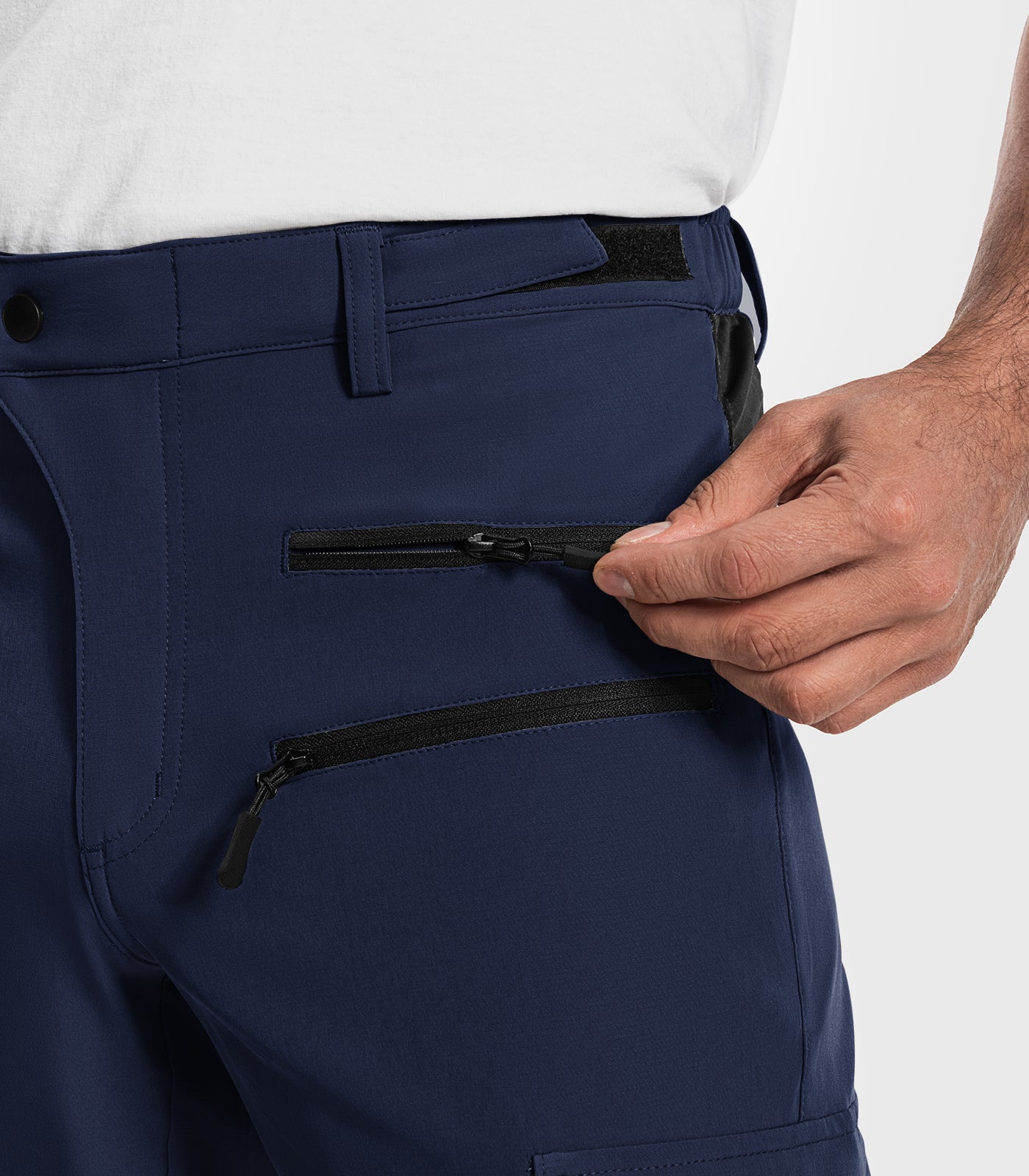 Shorts cargo de randonnée pour hommes à séchage rapide et légers - TrailPioneer M008