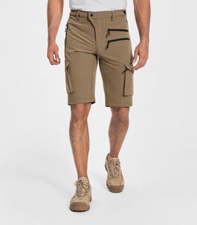 Shorts cargo de randonnée pour hommes à séchage rapide et légers - TrailPioneer M008
