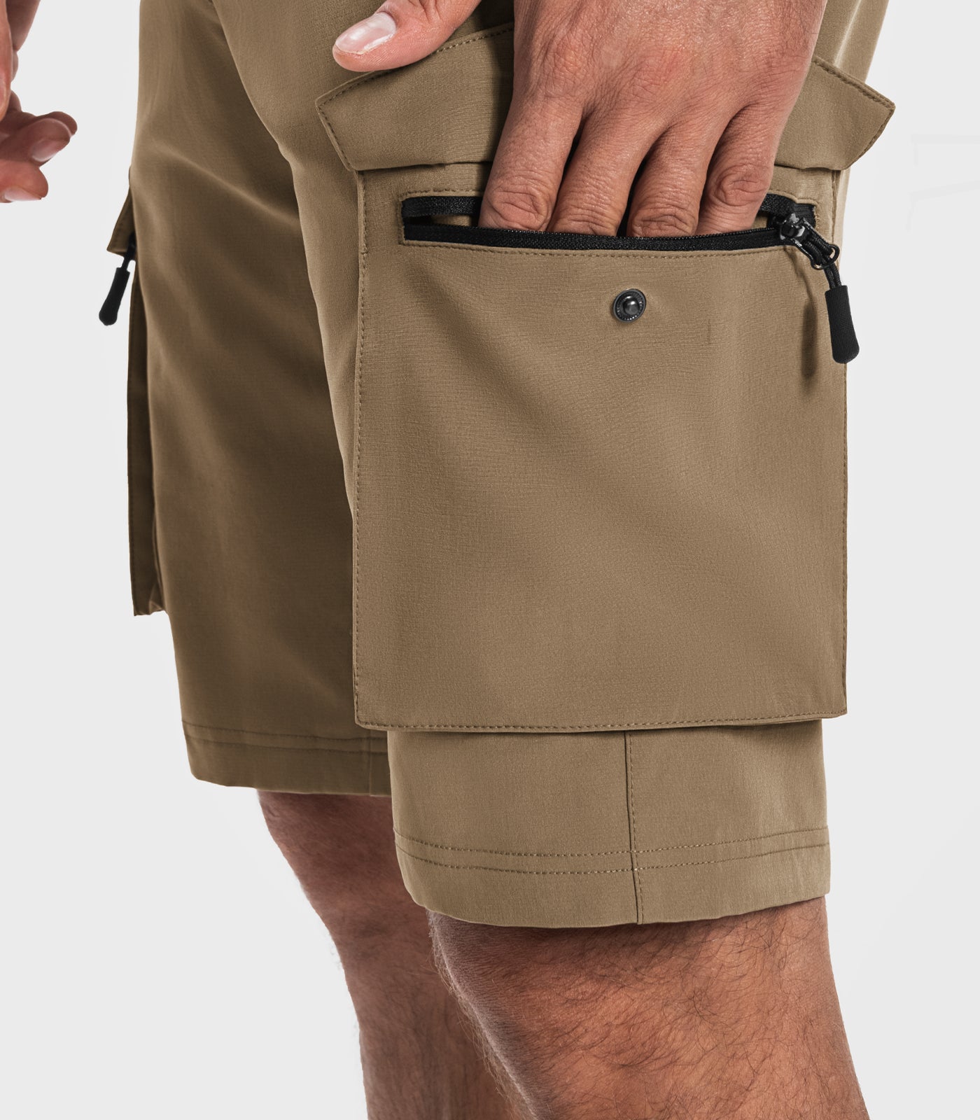 Shorts cargo de randonnée pour hommes à séchage rapide et légers - TrailPioneer M008