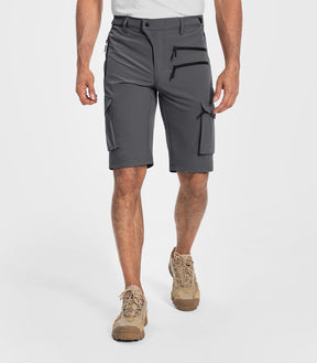 Shorts cargo de randonnée pour hommes à séchage rapide et légers - TrailPioneer M008