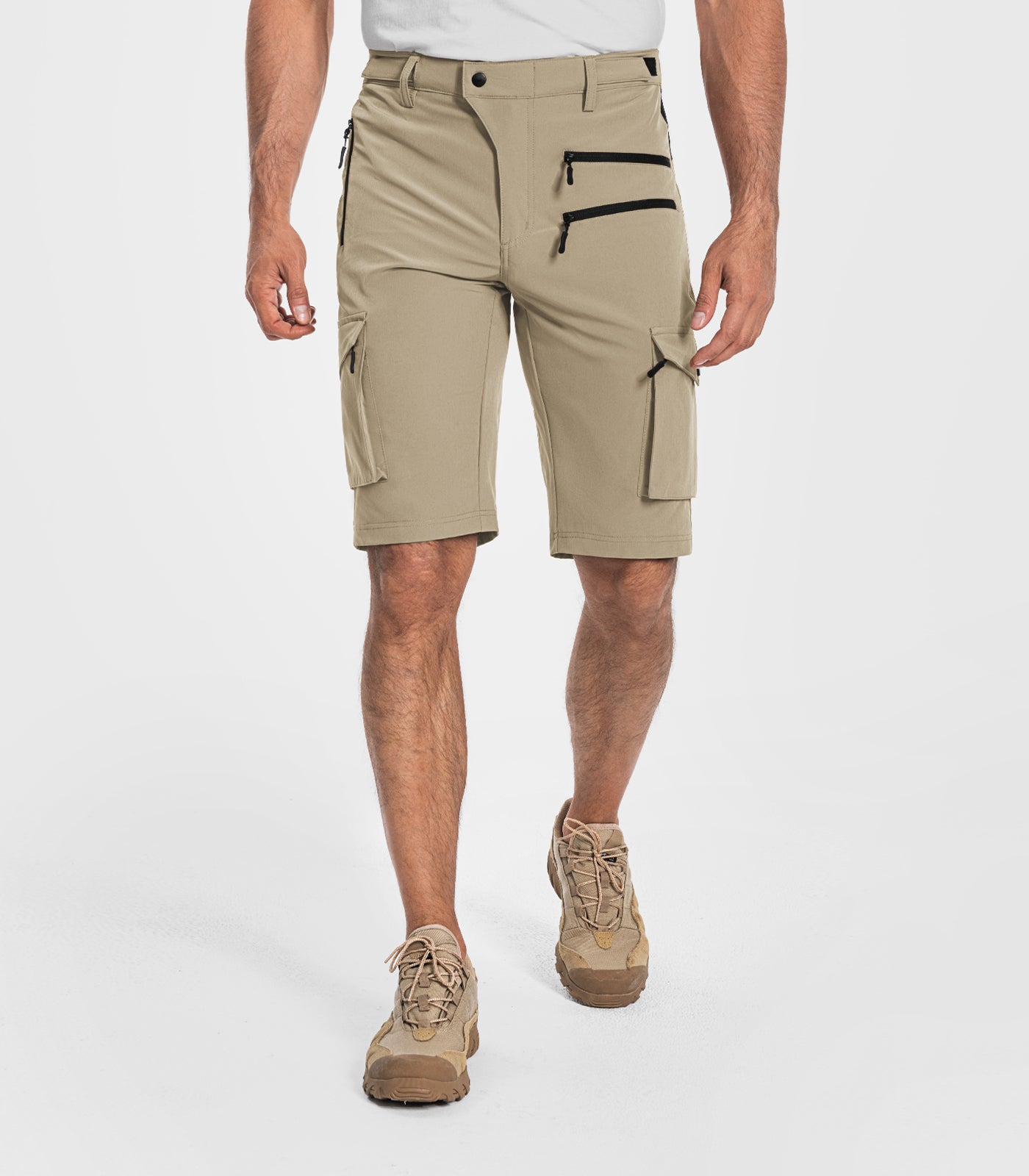 Shorts cargo de randonnée pour hommes à séchage rapide et légers - TrailPioneer M008