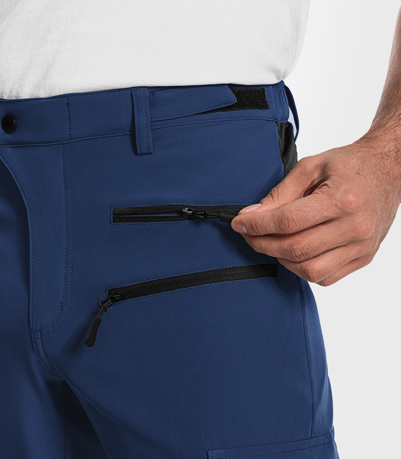 Shorts cargo de randonnée pour hommes à séchage rapide et légers - TrailPioneer M008