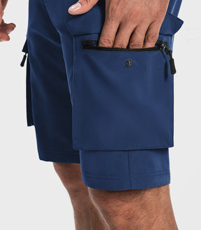Shorts cargo de randonnée pour hommes à séchage rapide et légers - TrailPioneer M008