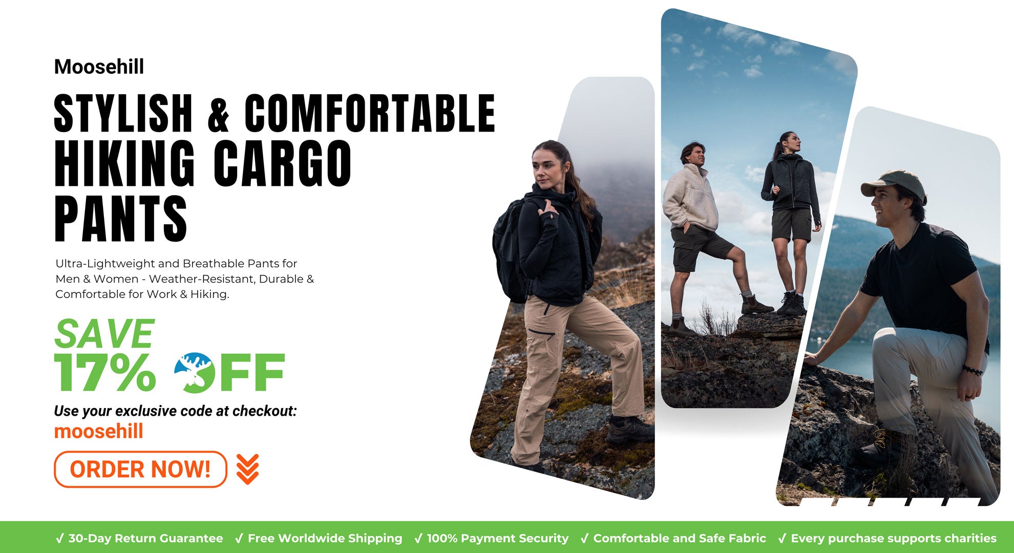 Best hiking pants for men and women - Moosehill