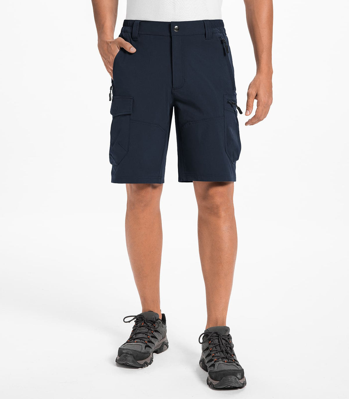 Men's Outdoor Quick Dry Lightweight Stretchy Shorts for Hiking #Color_navy