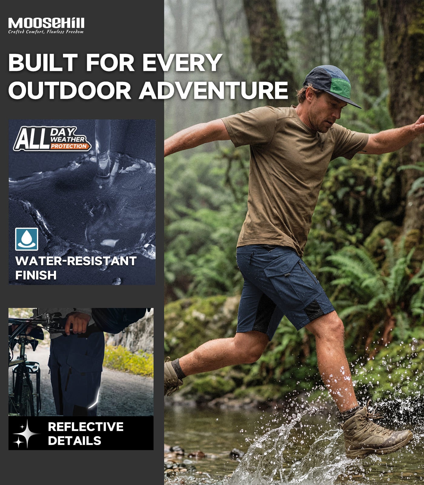 Men's Cargo Hiking Shorts - TrailPioneer M066
