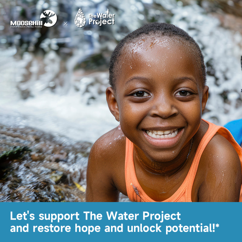 Moosehill supports The Water Project—donate and shop Moosehill apparel to make a difference.