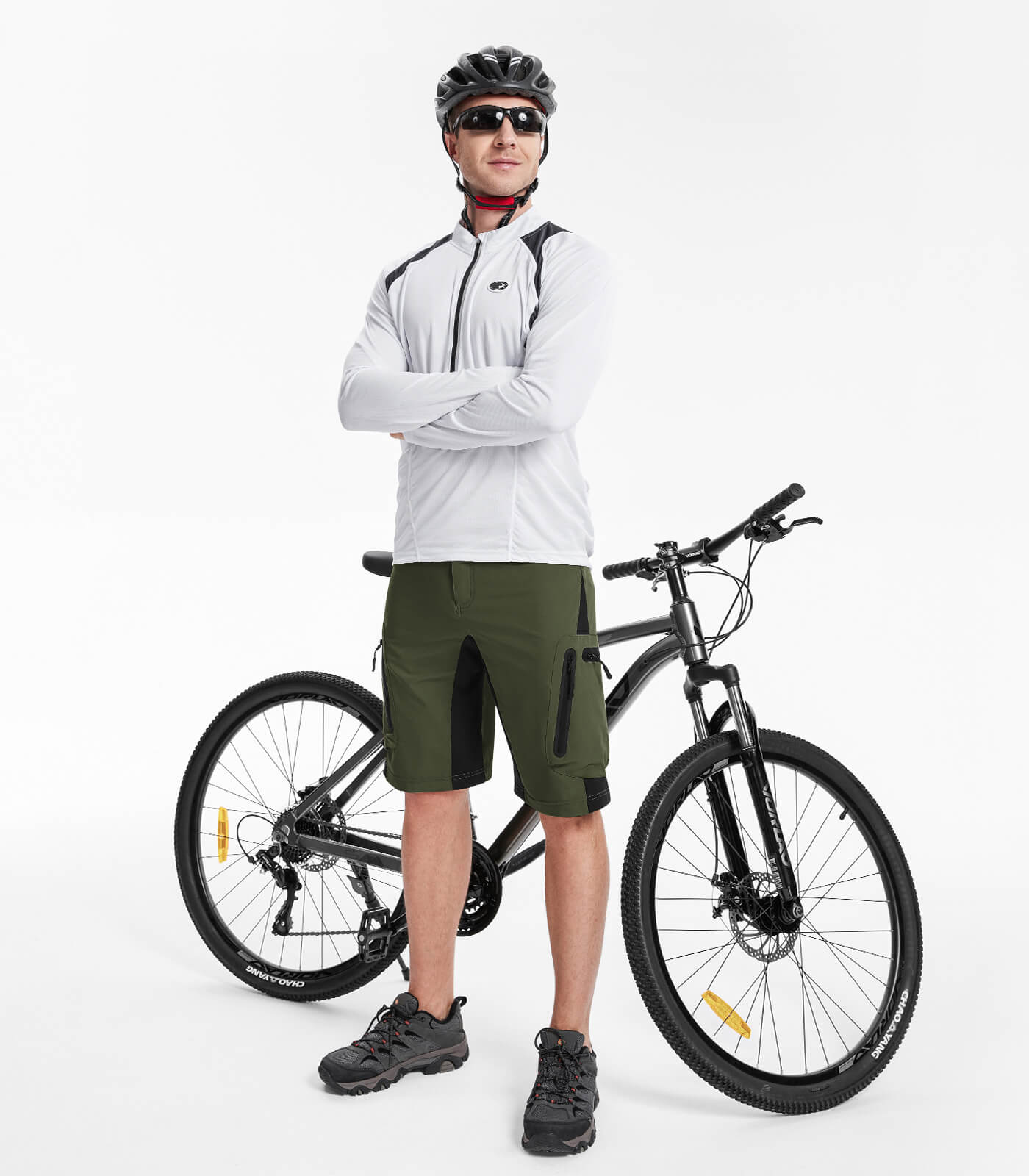 Shorts rembourrés pour vélo de montagne pour hommes - CycleAir M001