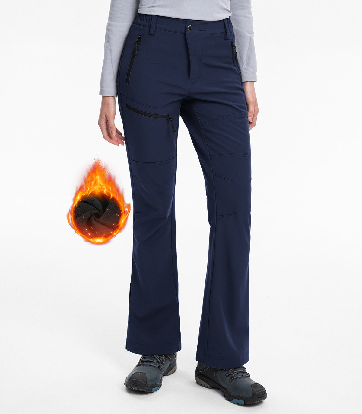 Women's Snow Ski Pants #Color_navy