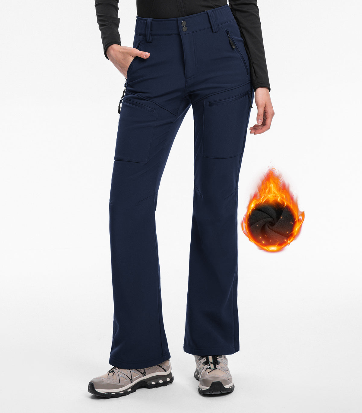 Women's Snow Ski Pants #Color_navy