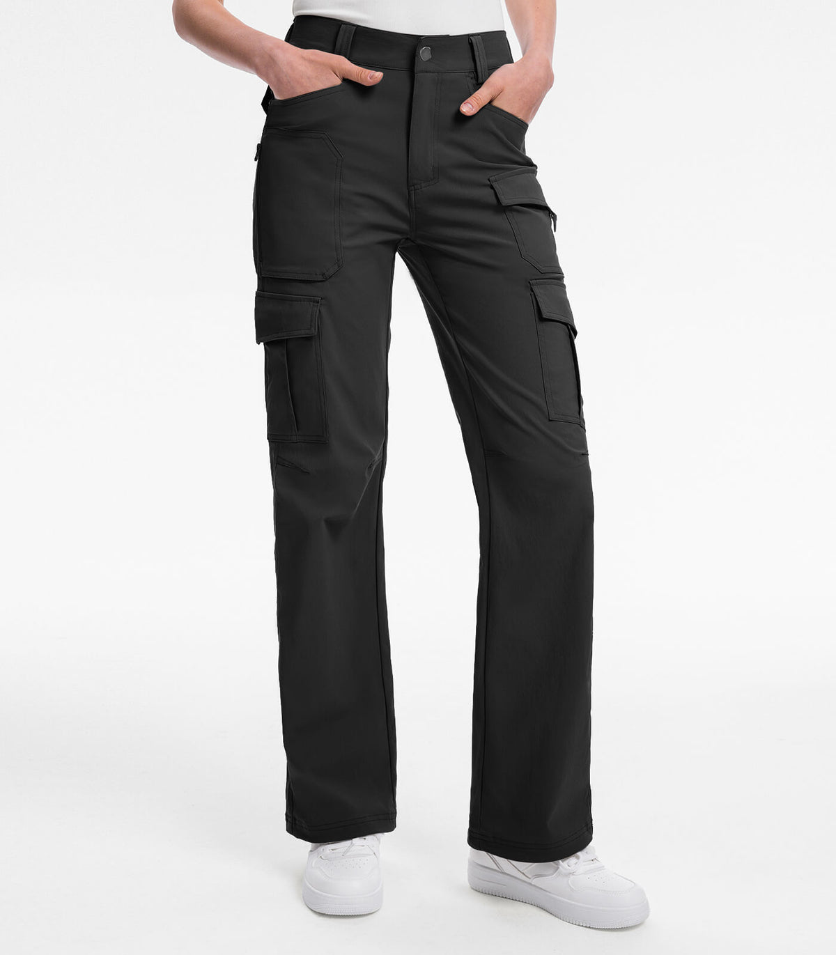 women hiking pants #Color_Black