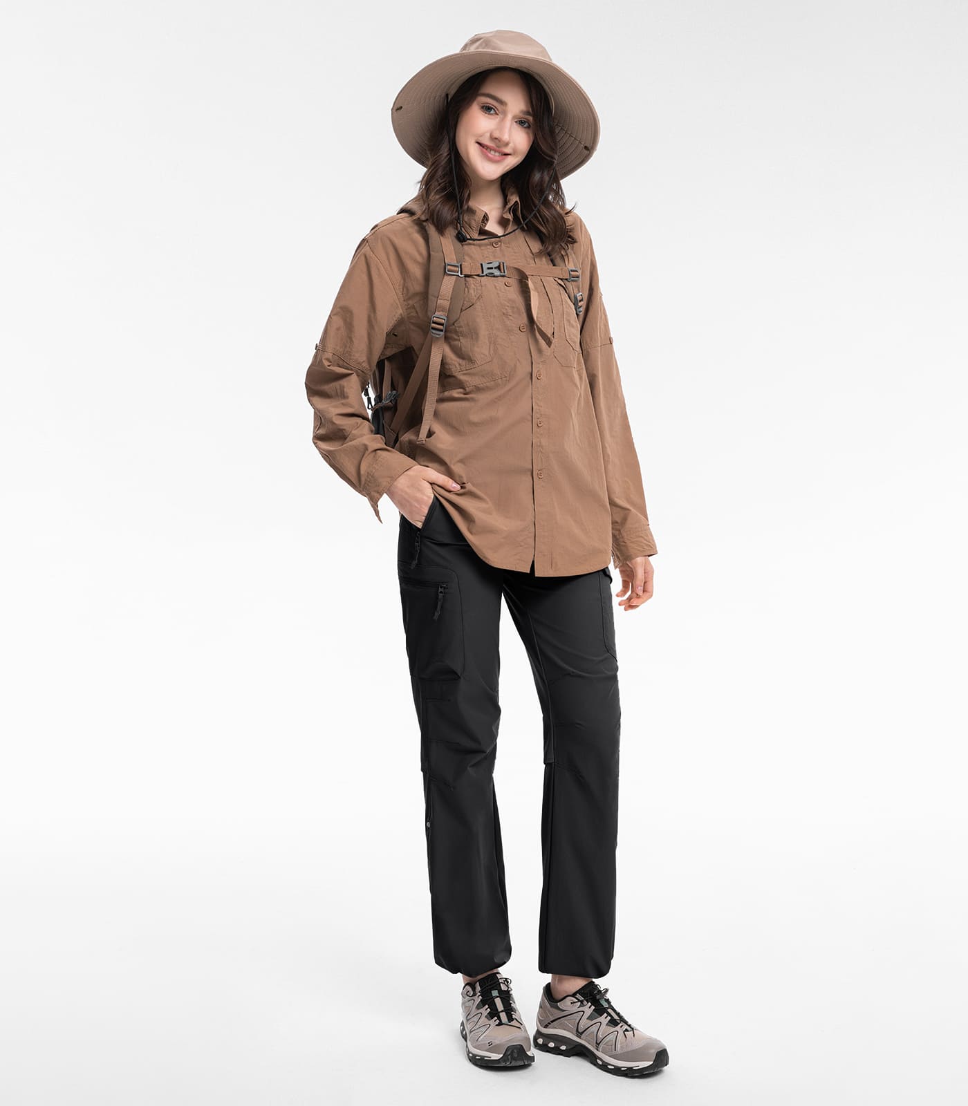 Damen Wanderhose Leicht Schnell Trocknend Wasserabweisend - HikerFlex W023