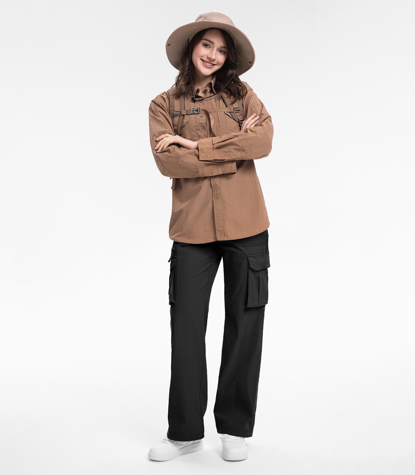 Damen Cargo Wanderhose mit hohem Bund - HikerFlex W037