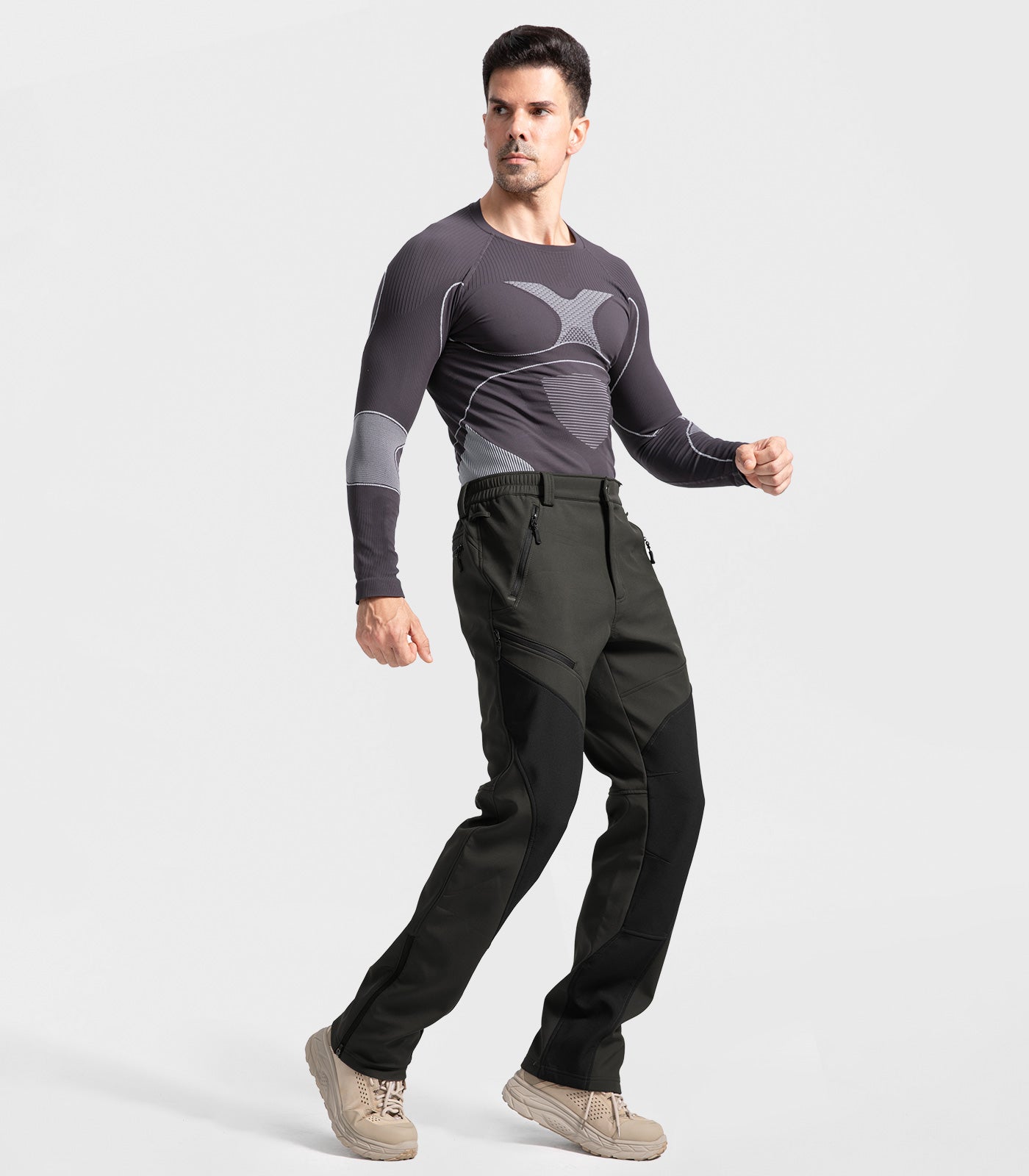 Pantalon d'hiver pour homme doublé en polaire - SnowVenture M055