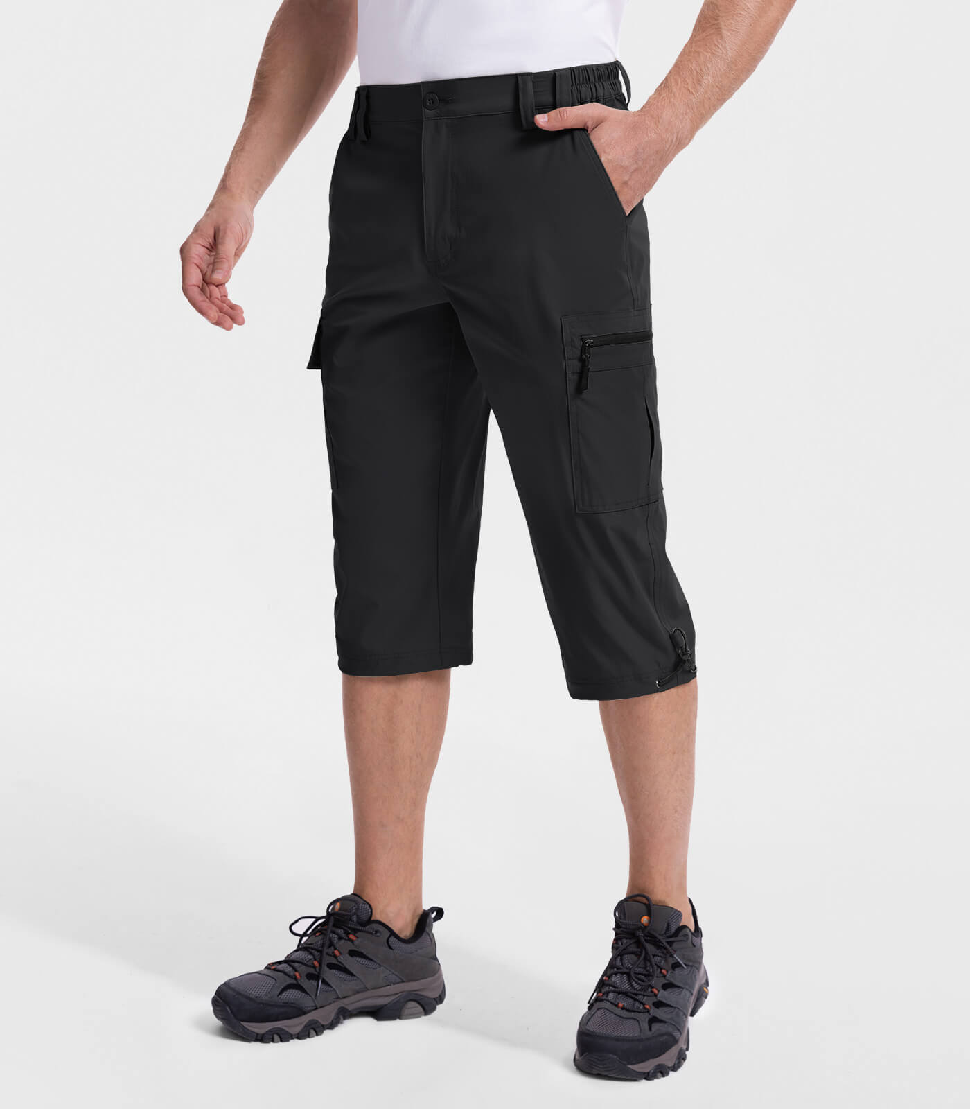Bermuda cargo 3/4 pour hommes - Capris d'extérieur TrailPioneer M031
