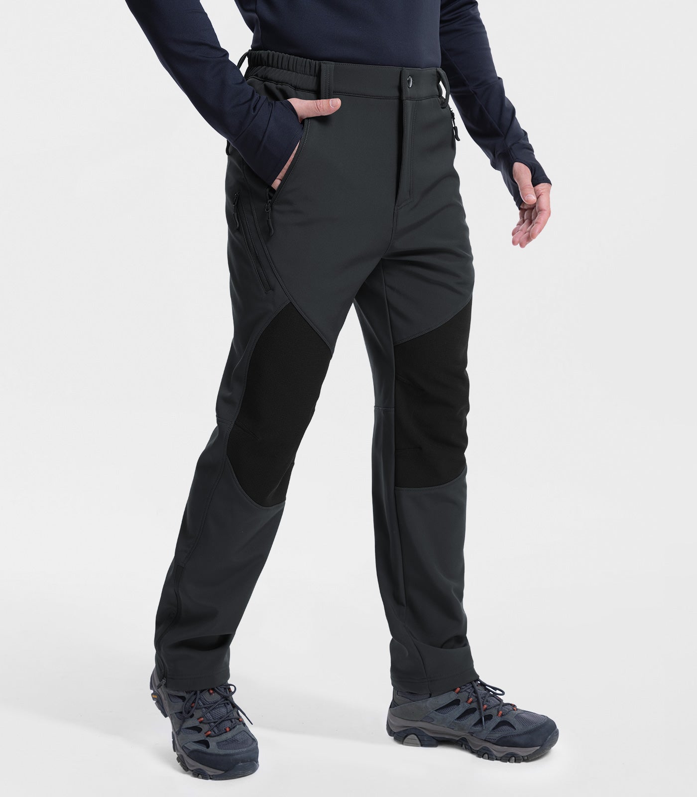 Men's Snow Ski Pants Fleece Lined Waterproof - SnowVenture M041