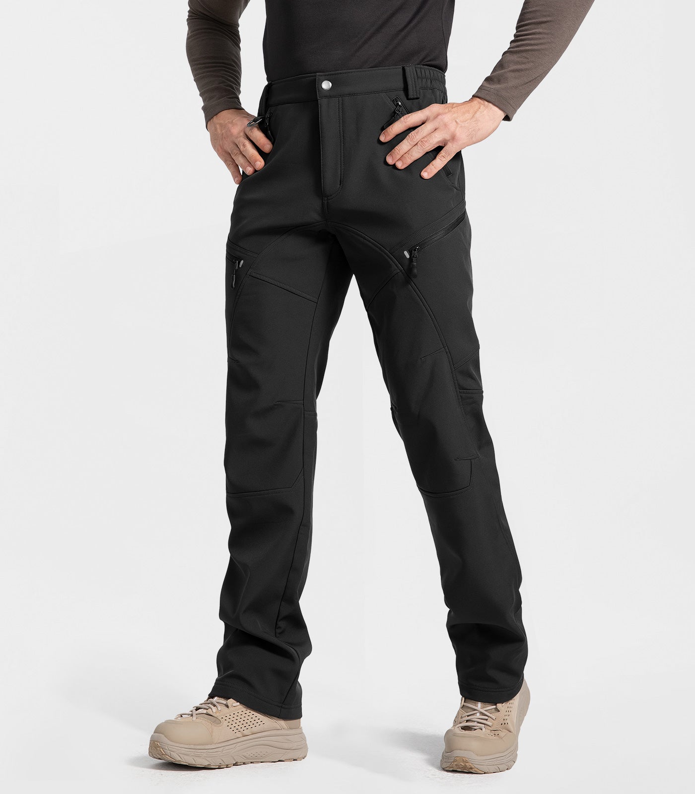 Pantaloni pentru bărbați de schi pe zăpadă, căptușiți cu fleece - SnowVenture M054