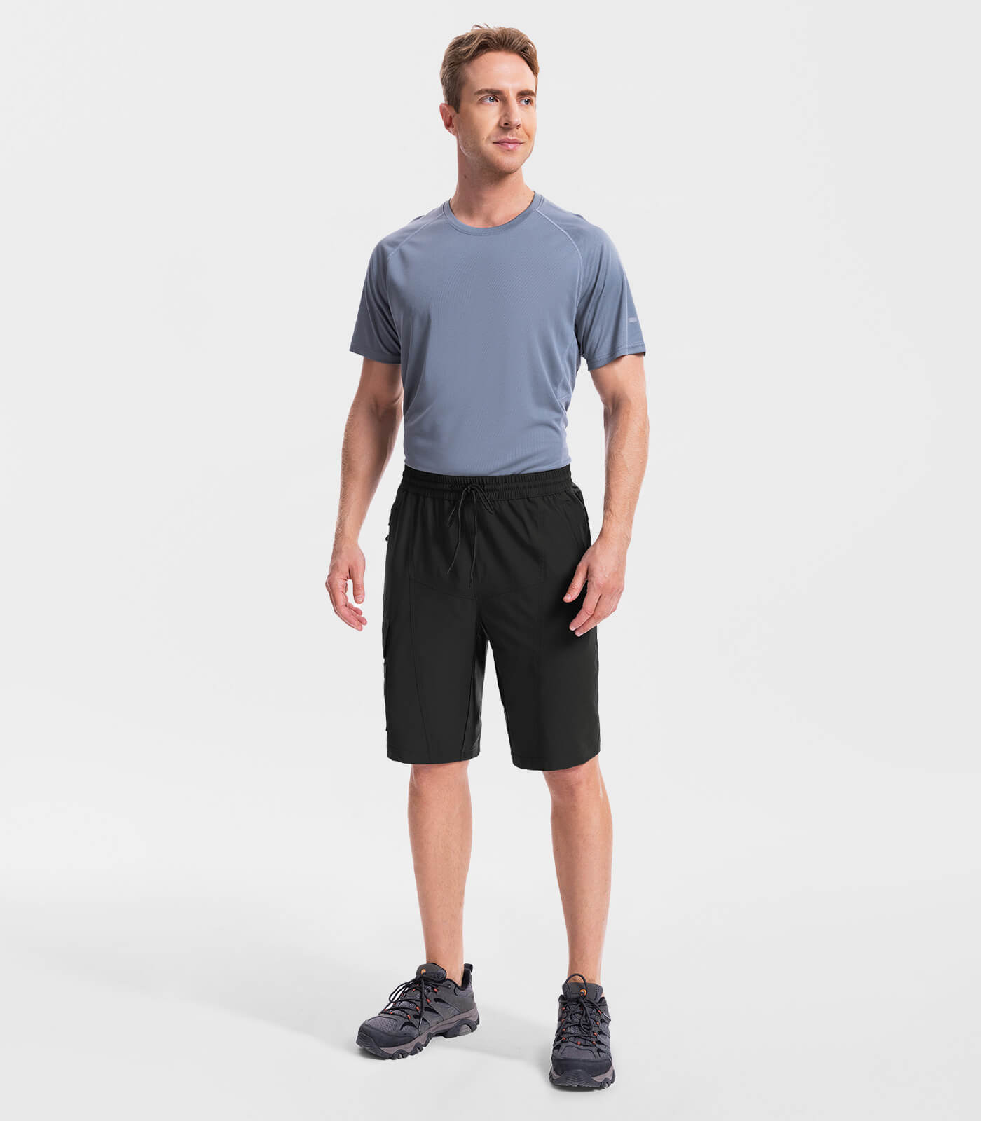 Pantalones Cortos de Senderismo para Hombre, Ligeros y Resistentes al Agua - TrailPioneer M020